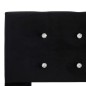 vidaXL Letto con Materasso Nero in Velluto 90x200 cm vidaXL Letto con Materasso Nero in Velluto 90x200 cm