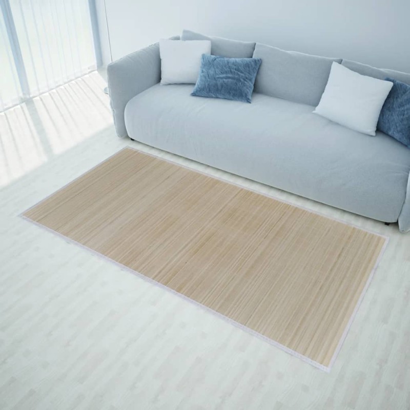 vidaXL Tappeti Rettangolari in Bambù Naturale 2 pz 120x180 cm vidaXL Tappeti Rettangolari in Bambù Naturale 2 pz 120x180 cm