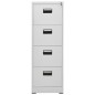 vidaXL Armadio Classificatore Grigio Chiaro 46x62x133 cm in Acciaio vidaXL Armadio Classificatore Grigio Chiaro 46x62x133 cm in Acciaio