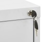 vidaXL Armadio Classificatore Grigio Chiaro 46x62x133 cm in Acciaio vidaXL Armadio Classificatore Grigio Chiaro 46x62x133 cm in Acciaio