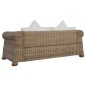 vidaXL Set di Divani 3 pz con Cuscini in Rattan Naturale
