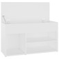 vidaXL Panca Portascarpe Bianco 103x30x54,5 cm in Truciolato vidaXL Panca Portascarpe Bianco 103x30x54,5 cm in Truciolato