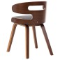 vidaXL Sedie da Pranzo 6 pz Grigio Scuro in Legno Piegato e Tessuto vidaXL Sedie da Pranzo 6 pz Grigio Scuro in Legno Piegato e Tessuto