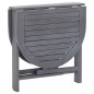 vidaXL Set da Pranzo per Giardino 5 pz Legno Massello di Acacia Grigio vidaXL Set da Pranzo per Giardino 5 pz Legno Massello di Acacia Grigio