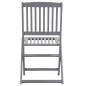 vidaXL Set da Pranzo per Giardino 5 pz Legno Massello di Acacia Grigio vidaXL Set da Pranzo per Giardino 5 pz Legno Massello di Acacia Grigio