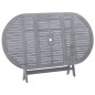 vidaXL Set da Pranzo per Giardino 9 pz Legno Massello di Acacia Grigio vidaXL Set da Pranzo per Giardino 9 pz Legno Massello di Acacia Grigio