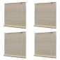 vidaXL Tende a Rullo in Bambù 4 pz 120x160 cm