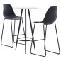vidaXL Set da Bar 3 pz in Plastica Nero vidaXL Set da Bar 3 pz in Plastica Nero