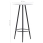vidaXL Set da Bar 3 pz in Plastica Nero vidaXL Set da Bar 3 pz in Plastica Nero