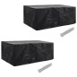 vidaXL Coperture Arredi Giardino 2pz Polyrattan 8 Persone 229x113 cm vidaXL Coperture Arredi Giardino 2pz Polyrattan 8 Persone 229x113 cm