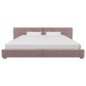vidaXL Letto con Materasso Memory Foam Rosa Velluto 180x200 cm vidaXL Letto con Materasso Memory Foam Rosa Velluto 180x200 cm
