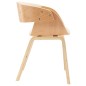 vidaXL Sedie da Pranzo 4 pz in Legno Curvato e Similpelle Crema vidaXL Sedie da Pranzo 4 pz in Legno Curvato e Similpelle Crema