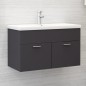 Mobile Sottolavabo Grigio 80x38,5x46 cm in Truciolato Mobile Sottolavabo Grigio 80x38,5x46 cm in Truciolato