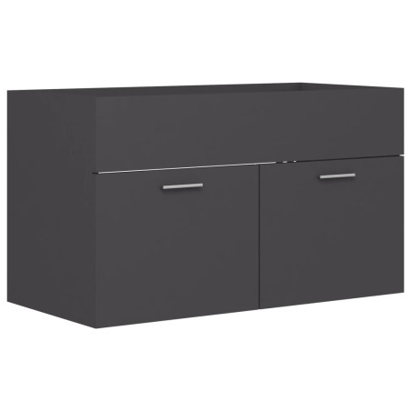 Mobile Sottolavabo Grigio 80x38,5x46 cm in Truciolato