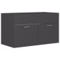 Mobile Sottolavabo Grigio 80x38,5x46 cm in Truciolato Mobile Sottolavabo Grigio 80x38,5x46 cm in Truciolato