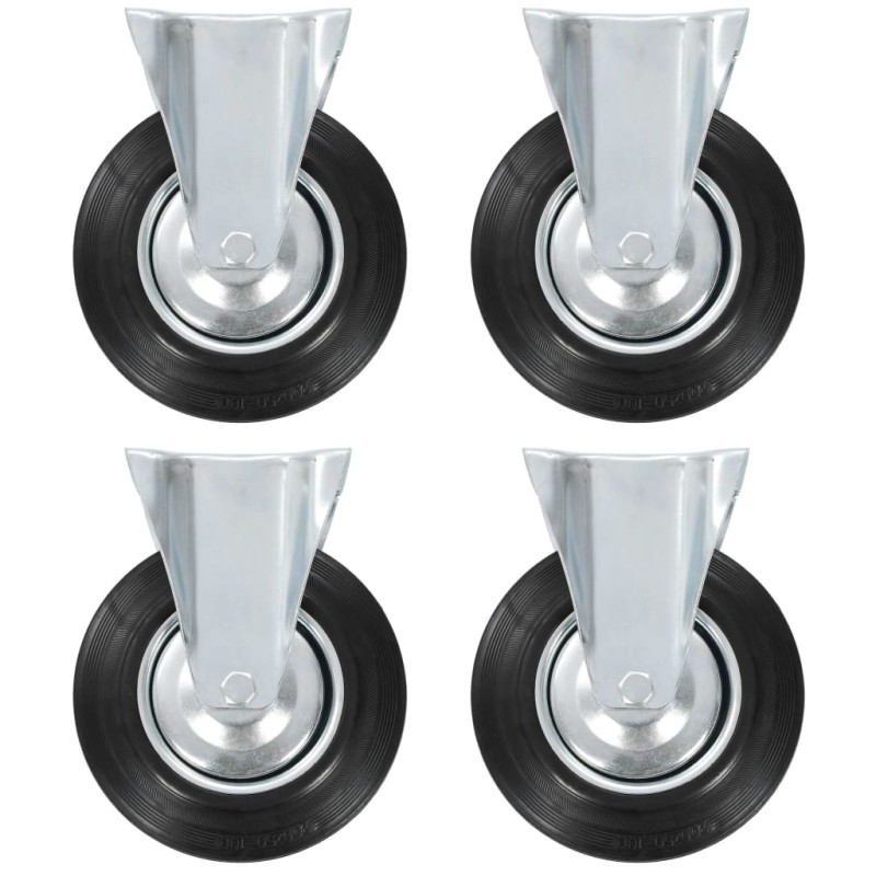 vidaXL Rotelle Fisse 8 pz 200 mm vidaXL Rotelle Fisse 8 pz 200 mm