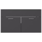 Mobile Sottolavabo Grigio 80x38,5x46 cm in Truciolato Mobile Sottolavabo Grigio 80x38,5x46 cm in Truciolato