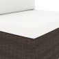 vidaXL Set Divani da Giardino 7 pz in Polyrattan Marrone vidaXL Set Divani da Giardino 7 pz in Polyrattan Marrone