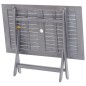 vidaXL Set da Pranzo per Giardino 5 pz Legno Massello di Acacia Grigio vidaXL Set da Pranzo per Giardino 5 pz Legno Massello di Acacia Grigio