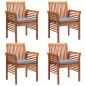 vidaXL Set da Pranzo da Giardino 5 pz con Cuscini Massello di Acacia vidaXL Set da Pranzo da Giardino 5 pz con Cuscini Massello di Acacia