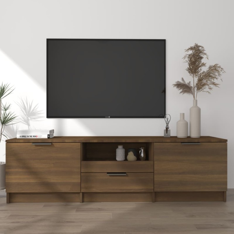 vidaXL Mobile TV Rovere Marrone 140x35x40 cm in Legno Multistrato vidaXL Mobile TV Rovere Marrone 140x35x40 cm in Legno Multistrato
