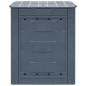 vidaXL Compostiere per Giardino 2 pz Grigio 60x60x73 cm 520 L vidaXL Compostiere per Giardino 2 pz Grigio 60x60x73 cm 520 L