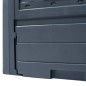 vidaXL Compostiere per Giardino 2 pz Grigio 60x60x73 cm 520 L vidaXL Compostiere per Giardino 2 pz Grigio 60x60x73 cm 520 L