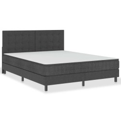 vidaXL Letto a Molle Grigio Scuro in Tessuto 180x200 cm