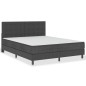 vidaXL Letto a Molle Grigio Scuro in Tessuto 180x200 cm