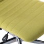 vidaXL Sedie da Pranzo Girevoli 4 pz Verde in Tessuto