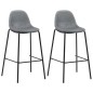 vidaXL Set da Bar 3 pz in Tessuto Grigio Chiaro vidaXL Set da Bar 3 pz in Tessuto Grigio Chiaro