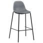 vidaXL Set da Bar 3 pz in Tessuto Grigio Chiaro vidaXL Set da Bar 3 pz in Tessuto Grigio Chiaro