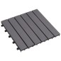 vidaXL Pannelli Decking 30 pz Grigio Slavato 30x30cm Massello d'Acacia vidaXL Pannelli Decking 30 pz Grigio Slavato 30x30cm Massello d'Acacia