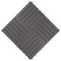 vidaXL Pannelli Decking 30 pz Grigio Slavato 30x30cm Massello d'Acacia vidaXL Pannelli Decking 30 pz Grigio Slavato 30x30cm Massello d'Acacia