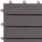 vidaXL Pannelli Decking 30 pz Grigio Slavato 30x30cm Massello d'Acacia vidaXL Pannelli Decking 30 pz Grigio Slavato 30x30cm Massello d'Acacia