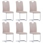 vidaXL Set da Pranzo 7 pz in Similpelle Cappuccino vidaXL Set da Pranzo 7 pz in Similpelle Cappuccino