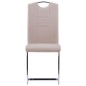 vidaXL Set da Pranzo 7 pz in Similpelle Cappuccino vidaXL Set da Pranzo 7 pz in Similpelle Cappuccino