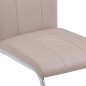 vidaXL Set da Pranzo 7 pz in Similpelle Cappuccino vidaXL Set da Pranzo 7 pz in Similpelle Cappuccino