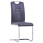 vidaXL Set Sala da Pranzo 9 pz in Similpelle Scamosciata Grigio vidaXL Set Sala da Pranzo 9 pz in Similpelle Scamosciata Grigio