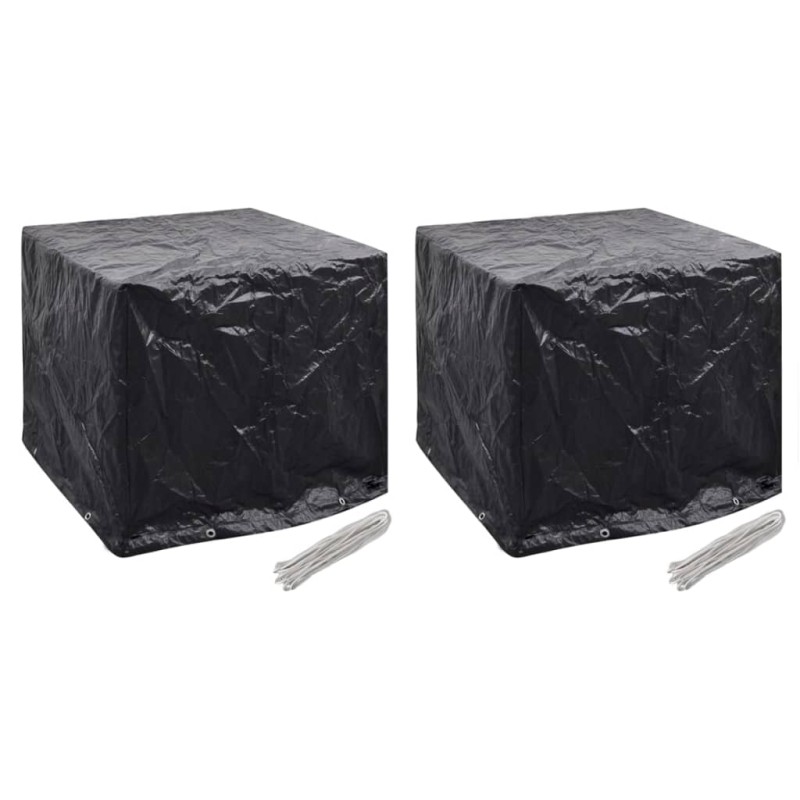 vidaXL Coperture Serbatoi Giardino 2 pz 8 Occhielli 116x100x120 cm vidaXL Coperture Serbatoi Giardino 2 pz 8 Occhielli 116x100x120 cm