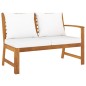 vidaXL Set Divani da Giardino 5 pz con Cuscini Crema in Legno Acacia vidaXL Set Divani da Giardino 5 pz con Cuscini Crema in Legno Acacia