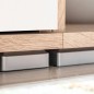 Parete Attrezzata Porta TV con Luci LED Rovere Sonoma e Bianco Parete Attrezzata Porta TV con Luci LED Rovere Sonoma e Bianco