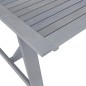 vidaXL Set Pranzo da Giardino 9 pz in Legno Massello di Acacia Grigio vidaXL Set Pranzo da Giardino 9 pz in Legno Massello di Acacia Grigio