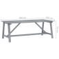 vidaXL Set Pranzo da Giardino 9 pz in Legno Massello di Acacia Grigio vidaXL Set Pranzo da Giardino 9 pz in Legno Massello di Acacia Grigio