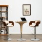 vidaXL Sedie da Bar 2 pz Crema in Legno Piegato e Similpelle vidaXL Sedie da Bar 2 pz Crema in Legno Piegato e Similpelle