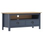 Mobile Porta TV Hill Grigio 110x40x47 cm in Legno di Pino Mobile Porta TV Hill Grigio 110x40x47 cm in Legno di Pino