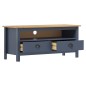Mobile Porta TV Hill Grigio 110x40x47 cm in Legno di Pino Mobile Porta TV Hill Grigio 110x40x47 cm in Legno di Pino
