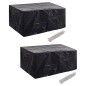 vidaXL Coperture Arredi Giardino 2pz Polyrattan 6 Persone 240x140cm vidaXL Coperture Arredi Giardino 2pz Polyrattan 6 Persone 240x140cm