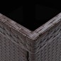 vidaXL Set da Pranzo da Giardino 3 pz Marrone in Polyrattan e Vetro vidaXL Set da Pranzo da Giardino 3 pz Marrone in Polyrattan e Vetro