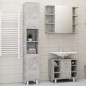 vidaXL Set Mobili da Bagno 3 pz Grigio Cemento in Truciolato vidaXL Set Mobili da Bagno 3 pz Grigio Cemento in Truciolato